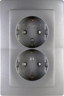 KOPP Steckdose Venedig 2-fach Platin