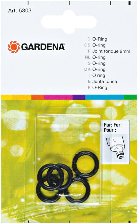GARDENA Ersatz Ring 9 mm 5 Stk.