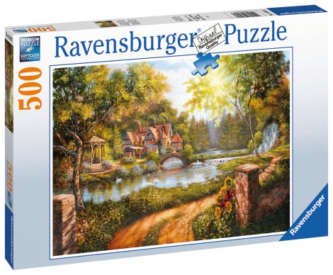RAVENSBURGER Puzzle Cottage am Fluß