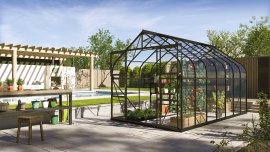 VITAVIA Gewächshaus Dione ESG 3 mm Schwarz