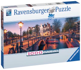 RAVENSBURGER Puzzle Abend in Amsterdam 1000-tlg.