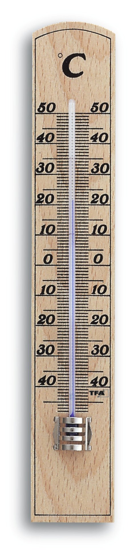 Thermometer aus Buche 20,6 cm