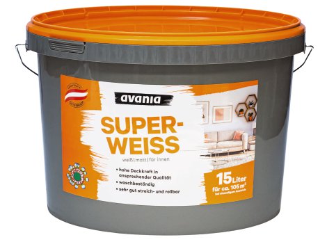 AVANIA Innenfarbe Superweiß 15 l