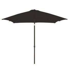 DOPPLER Sonnenschirm PushUp Basic Ø 210 x 210 cm, anthrazit