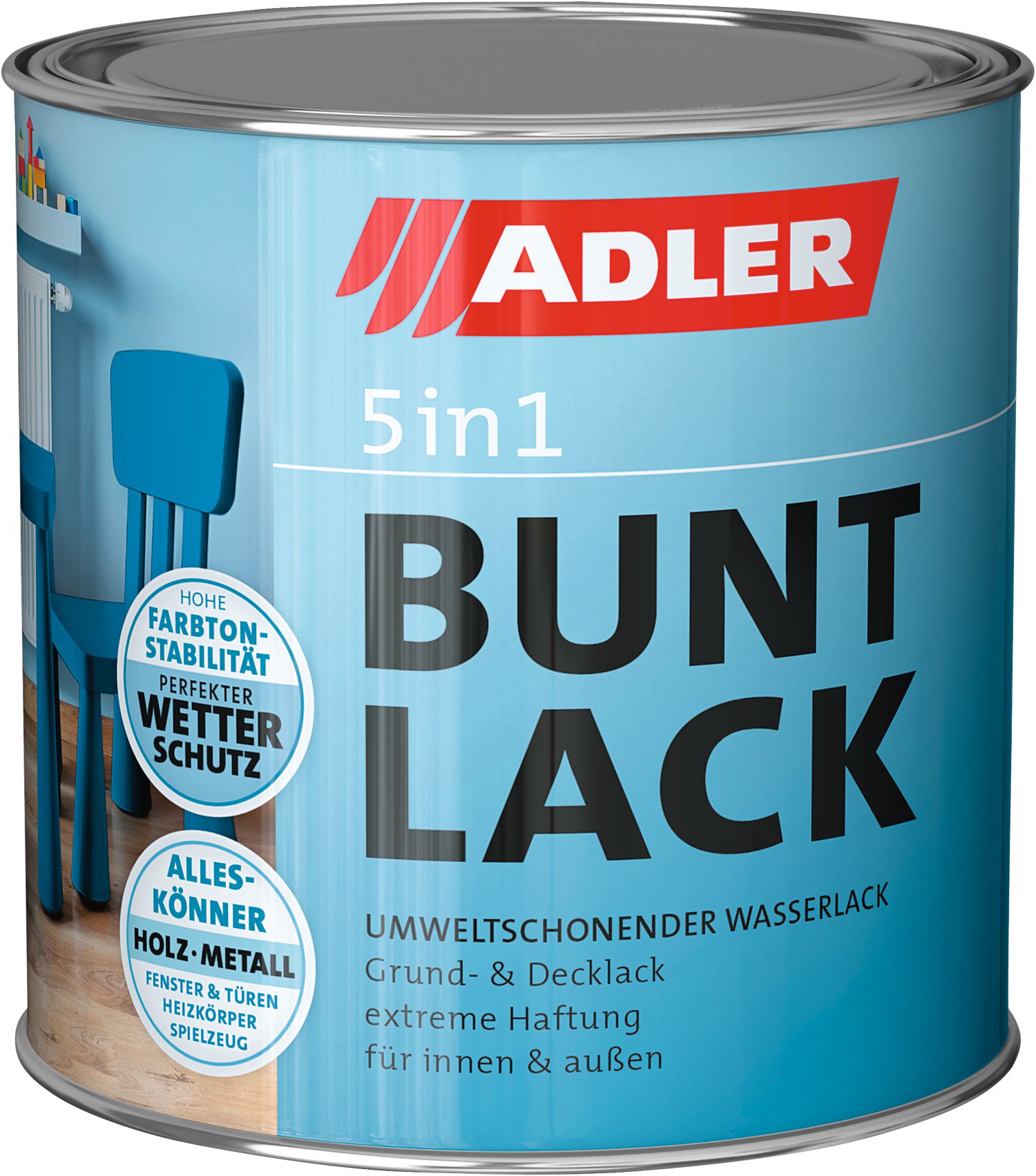 ADLER Buntlack 5in1 matt Moosgrün 125 ml