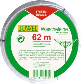 JUWEL  Wäscheleine 62 m