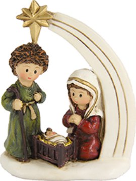 Krippenblock mit Stern 7,5 cm