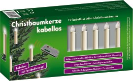 LIENBACHER LED-Christbaumkerze 12er-Pack