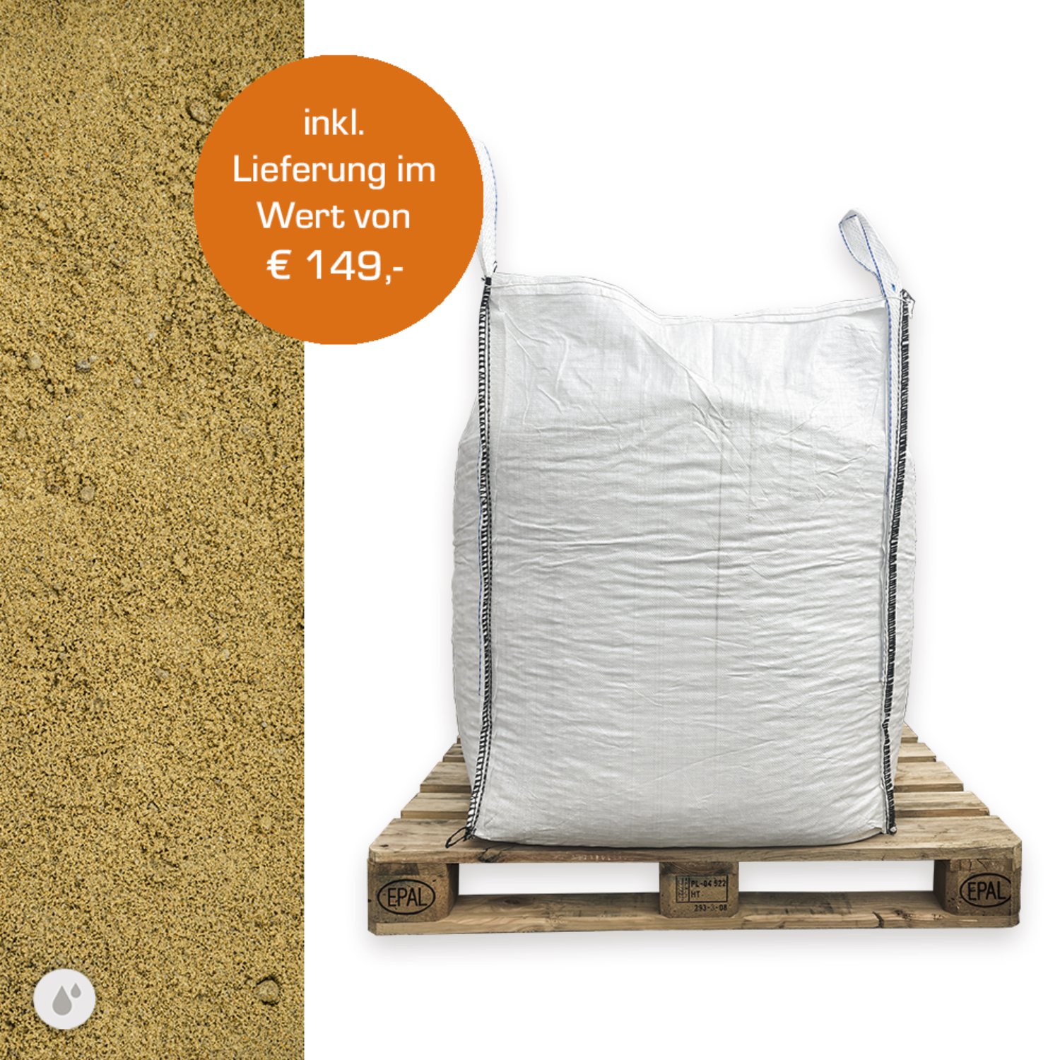 CASAFINO Kinderspielsand natur 1000kg Big Bag
