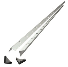 SCHULTE REGALWELT Winkelprofil Stecksystem Weiß, 2 Stk.