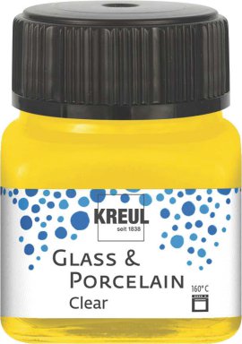 KREUL Malfarbe Glass & Porcelain Clear Sonnengelb 20 ml