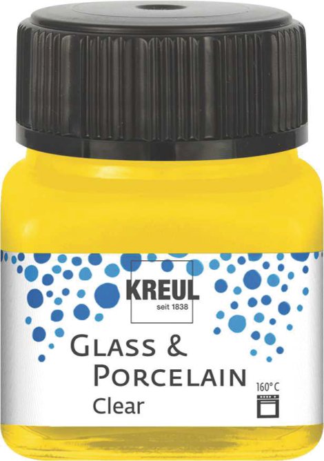 KREUL Malfarbe Glass & Porcelain Clear Sonnengelb 20 ml