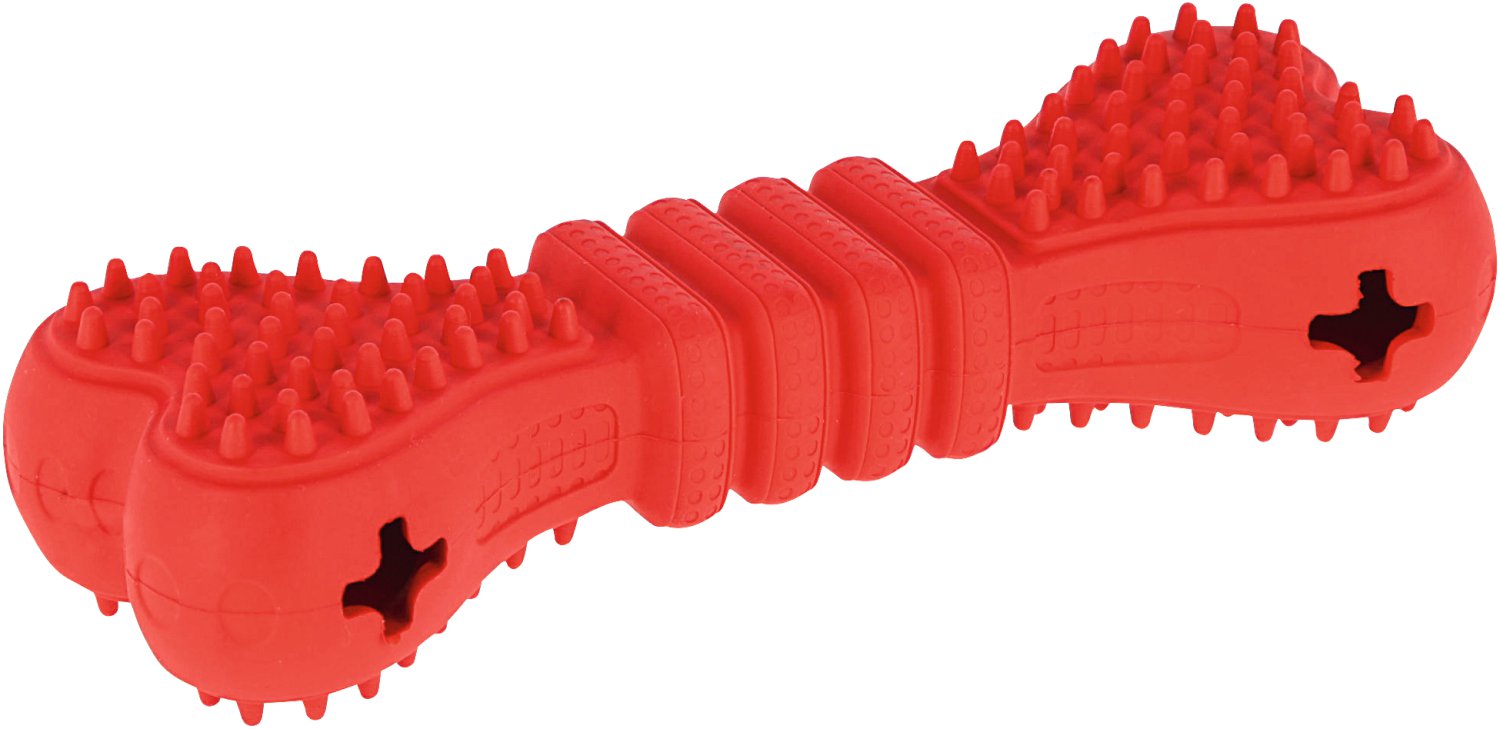 Knochen ToyFastic, befüllbar, rot, 17 x 6 x 4 cm