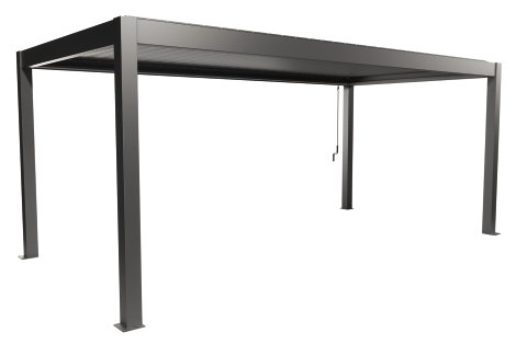 BIOHORT Pergola Quarzgrau-metallic 6x3 m