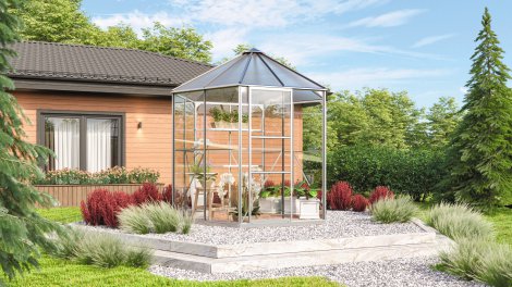 VITAVIA Gewächshaus Juno 4500 ESG 3 mm