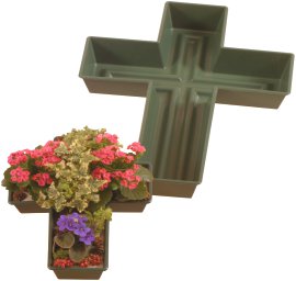 LIENBACHER Pflanzkreuz Grün Recycled ⌀ 30 cm