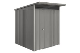 BIOHORT Gerätehaus AvantGarde® Eco + Standardtür Quarzgrau-Metallic