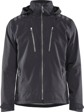 BLÅKLÄDER Softshell Jacke dunkelgrau/schwarz M