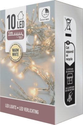 LED-Beleuchtung Warmweiß 10 LED 1 m