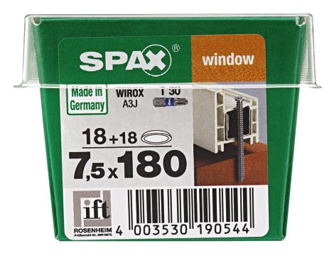 SPAX Rahmenanker Wirox 7,5x180 18 Stk.