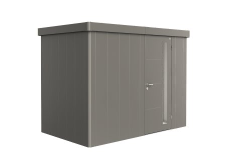 BIOHORT Gerätehaus Neo 1C Standardtür 292x180x222 cm, Quarzgrau-Metallic