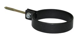 Fallrohrschelle mit Ringschraube (Halbrunde Dachrinne) Anthrazit-Metallic