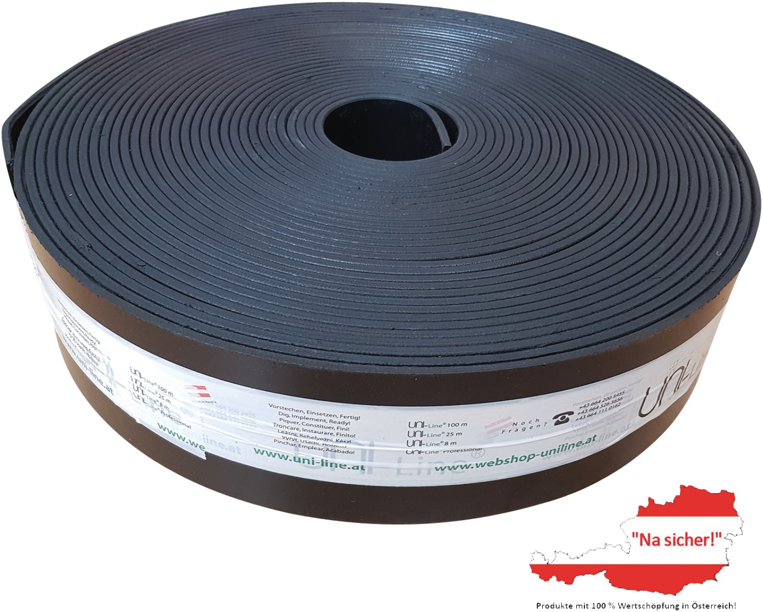 Uni-Line Rasenkante Professional, 0,5x10 cm, 25 m
