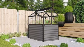 VITAVIA Hochfrühbeet Paris ESG Granit/Schwarz