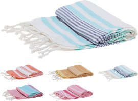 Strandtuch Hamam gestreift 90x170 cm