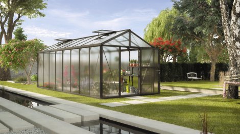 VITAVIA Gewächshaus Zeus 15700 HKP 10 mm Schwarz