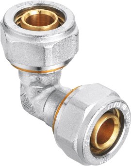 CORNAT Schraub-Winkel 90 ° komplett ø 16 mm, vernickelt 5 Stk.