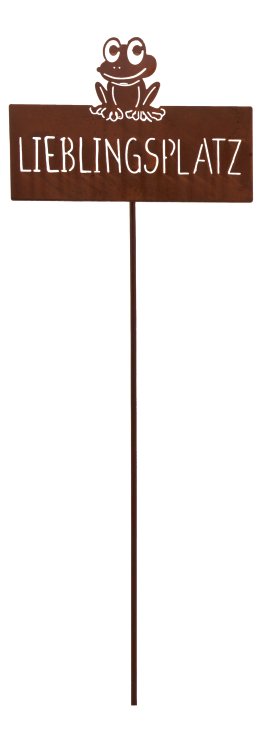 KENT LIVING Gartenstecker Lieblingsplatz Rost