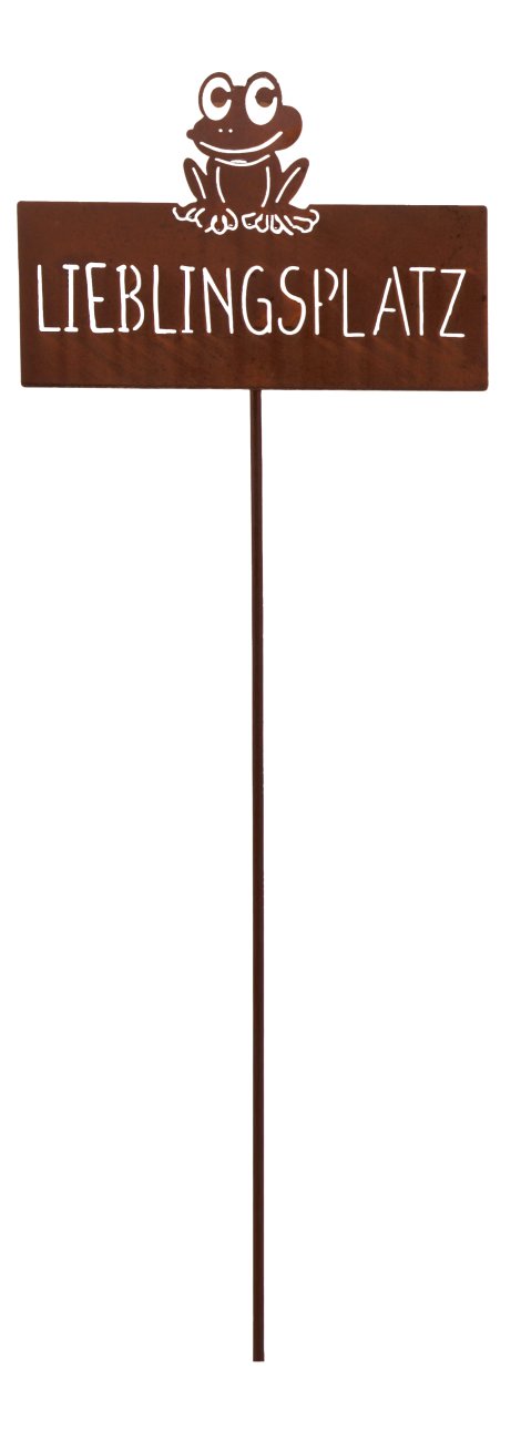 KENT LIVING Gartenstecker Lieblingsplatz Rost 31x115 cm (BxH)
