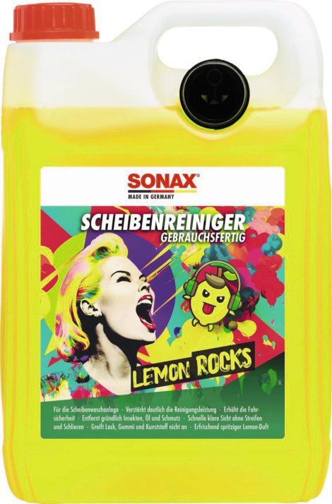 SONAX ScheibenReiniger gebrauchsfertig Lemon Rocks 5L