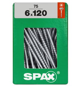 SPAX Schraube Senkkopf TRX 6,0x120 mm XXL 75 Stk.