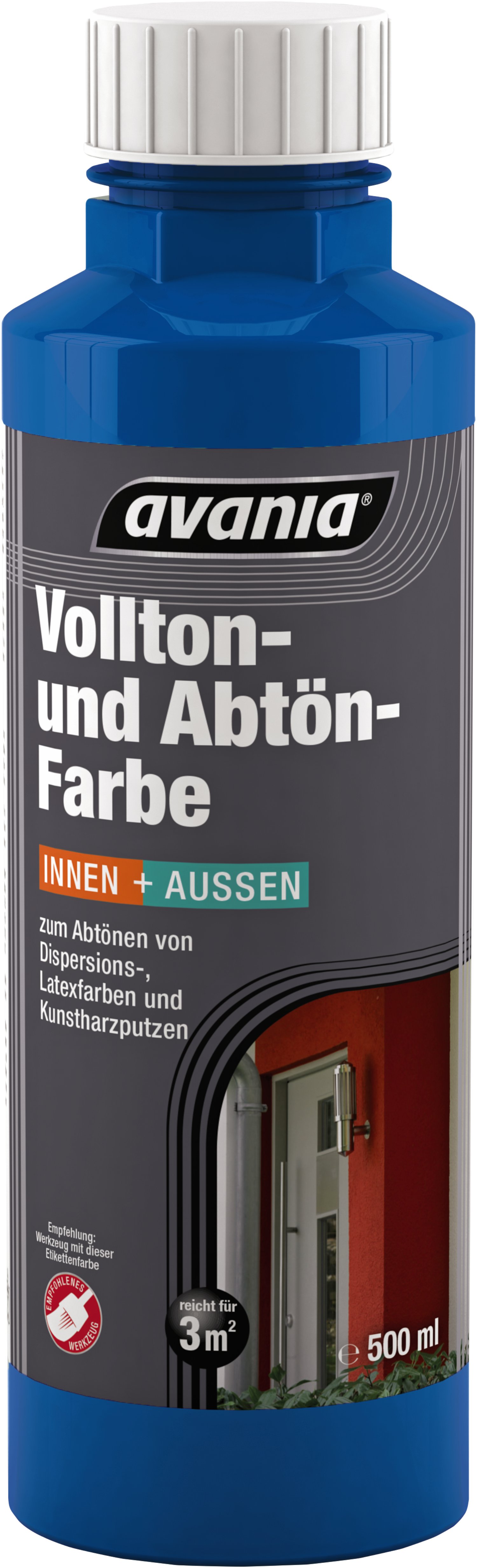 AVANIA Voll- und Abtönfarbe Schwarz 500 ml