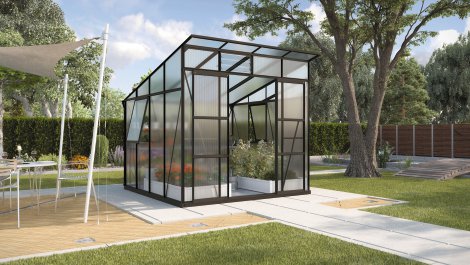 VITAVIA Gewächshaus Freya 7600 HKP 6 mm Schwarz