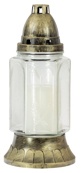 JEKA Glas-Grablampe mit Einsatz 115x245 mm (ØxH) Weiß