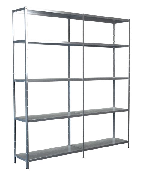 SCHULTE REGALWELT Grund + Anbauregal 10 Böden verzinkt 200x180x35 cm