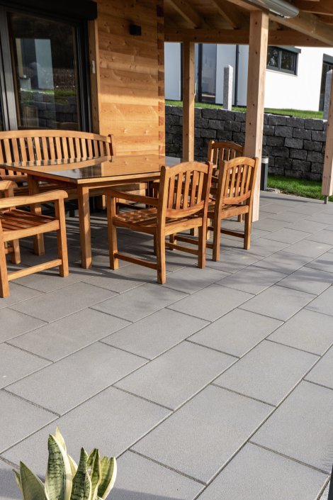 EBENSEER Gartenplatte Deluxe S-Line Granit 59,7x39,7x4 cm (LxBxH)