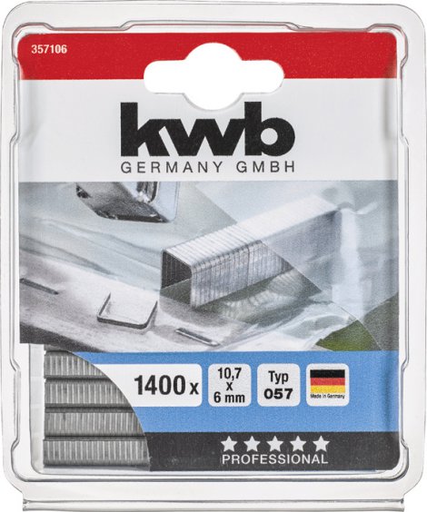 KWB Heftklammer Typ 057/C Stahl 6 mm