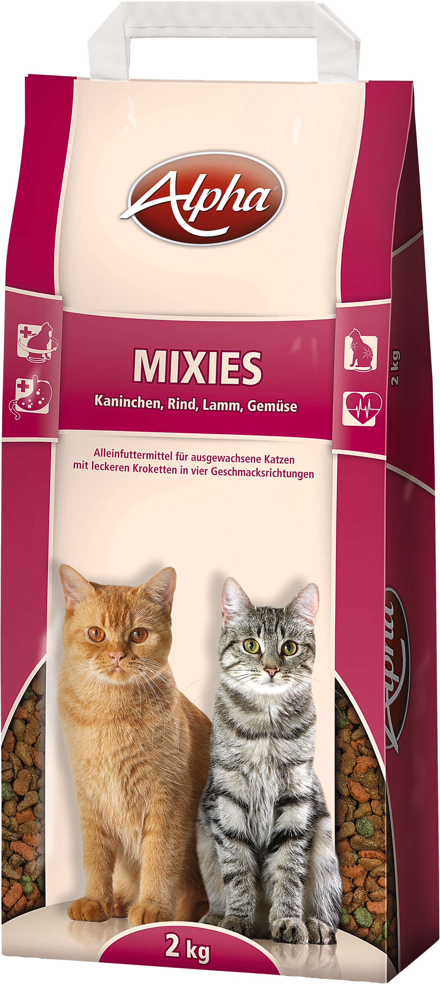 ALPHA Mixies Kaninchen, Rind, Lamm, Gemüse 2 kg