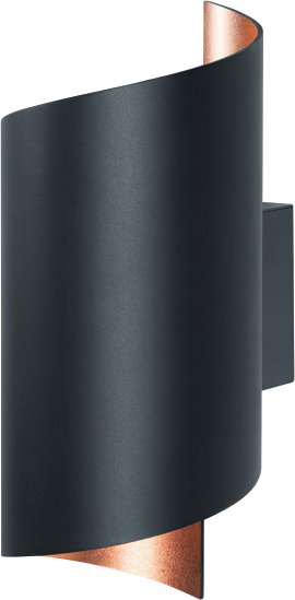 LEDVANCE WIFI SMART + OBRIS Twist LED-Wandleuchte Tunable White 23x12,7 cm, schwarz