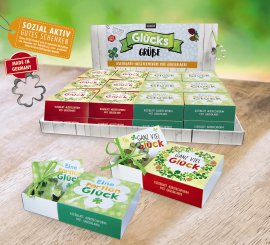 Glücksgruß Kleeblatt Ausstecher