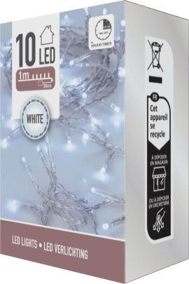 Lichterkette Weiß 10 LED 1 m