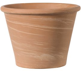 DEROMA Pflanztopf Vasum Duo Hell Weiß Marmoriert 31 cm