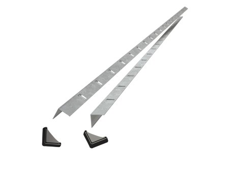 SCHULTE REGALWELT Winkelprofil Stecksystem verzinkt 200x4x4 cm, 2 Stk.