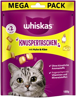 WHISKAS® Knuspertasche  Huhn mit Käse 180 g