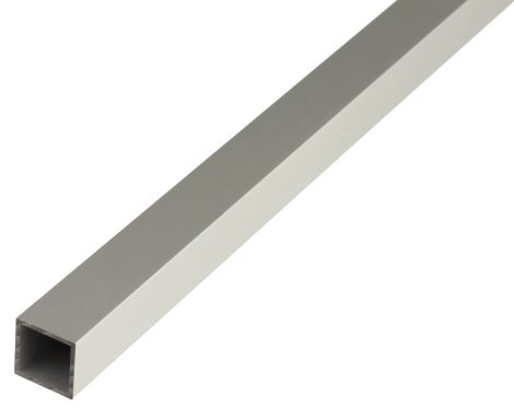 ALBERTS Vierkantrohr Aluminium Silber 1 m, 20x20x1,5 mm
