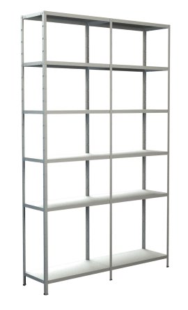 SCHULTE REGALWELT Grund + Anbauregal 12 Böden Weiß